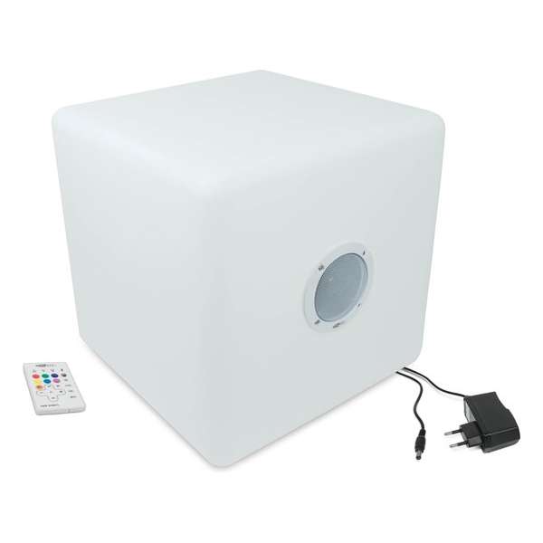 Caliber HSB513BTL - Bluetooth speaker - Poef met ingebouwde speaker - Wit
