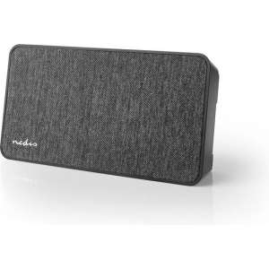 Fabric Bluetooth® Speaker | 15 W | Up to 4 Hours Playtime |Digital Clock | Anthracite / Black