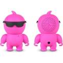 NIKKEI NIKKIEPK Portable mini bluetooth speaker en Aux-in - Roze