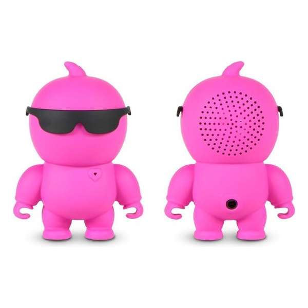 NIKKEI NIKKIEPK Portable mini bluetooth speaker en Aux-in - Roze