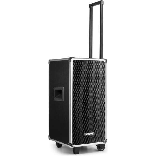 Draadloze speaker - Vonyx ST095 draadloze speaker met Bluetooth, CD & USB / SD mp3 speler,