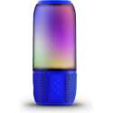 V-tac VT-7456 Bluetooth speaker met RGB verlichting - 2x 3Watt - Blauw