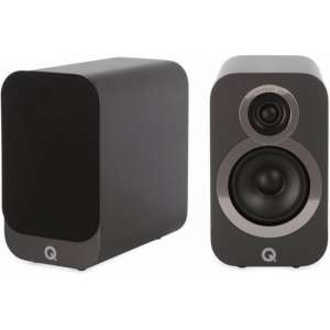 Q Acoustics 3010i Compacte Boekenplank Luidsprekers - Grijs (per paar)