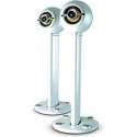 EBTB Venus F High End loudspeakerset on stands. Colour: silver