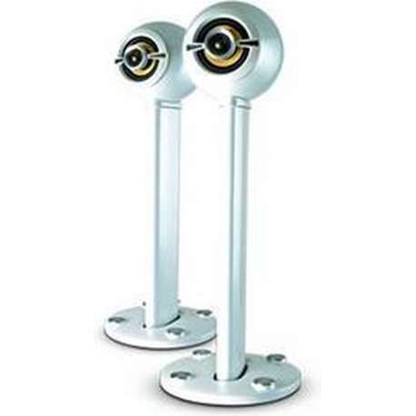 EBTB Venus F High End loudspeakerset on stands. Colour: silver