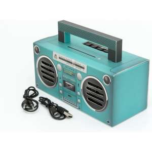 GPO BRONXAQUA - GPO draagbare Bluetooth speaker aqua