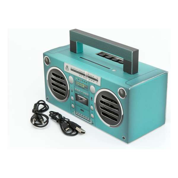 GPO BRONXAQUA - GPO draagbare Bluetooth speaker aqua