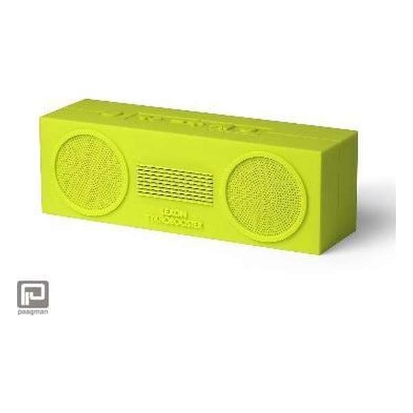 Lexon Tykho Booster bluetooth speaker limoen groen