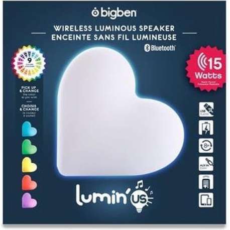 Bigben Lumin’us Hart - Bluetooth Speaker met LED