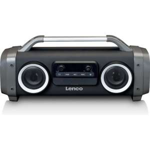 Lenco SPR-100 - Bluetooth speaker me licht effecten - Zwart