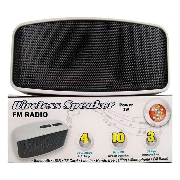 Compacte Bluetooth speaker met radio