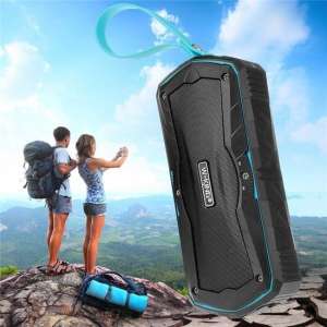 W-KING S9 Waterproof Bluetooth speaker + powerbank- Geel