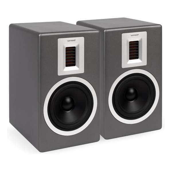 Sonoro Orchestra boekenplank speakers (per paar) - Grijs