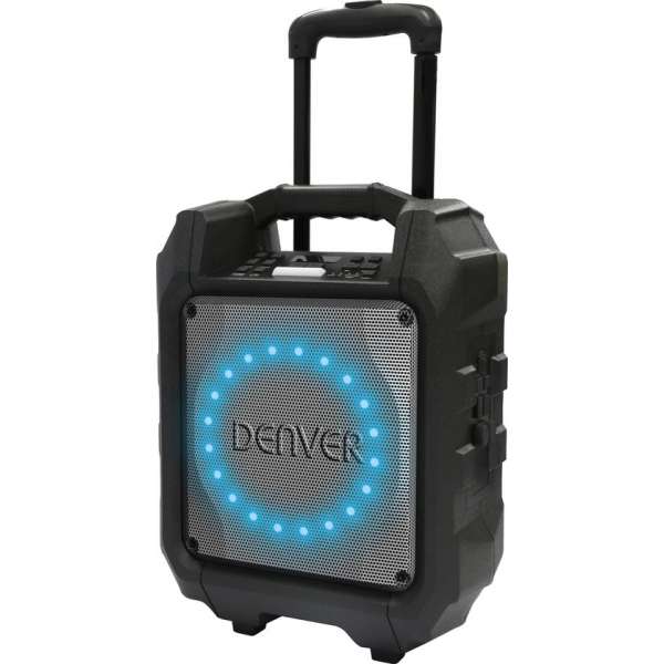 Denver TSP-305 / 6,5" bluetooth trolley speaker met discolicht