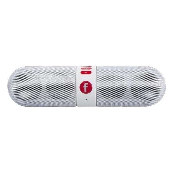 Speakerbar draadloos Bluetooth met ingebouwde accu / 3W vermogen / AUX-in en ingebouwd MicroSD slot / Wit