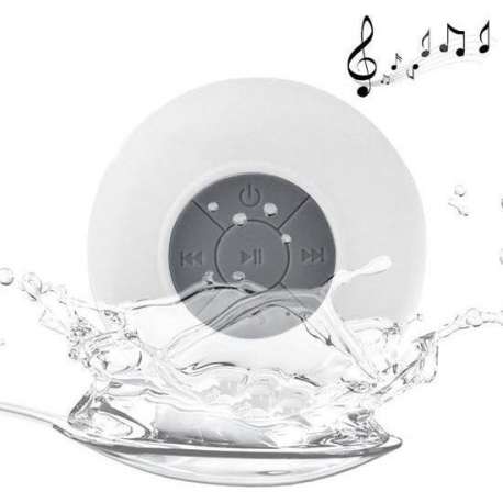 Bluetooth Waterproof Douche speaker - Mp3 - Muziek - Afspelen - onder de Douche -  Wit