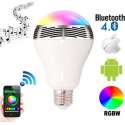 Bluetooth Smart Led E27 Bulb Speaker -  wit