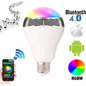 Bluetooth Smart Led E27 Bulb Speaker -  wit