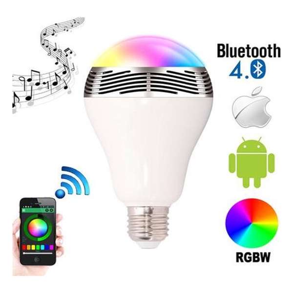 Bluetooth Smart Led E27 Bulb Speaker -  wit