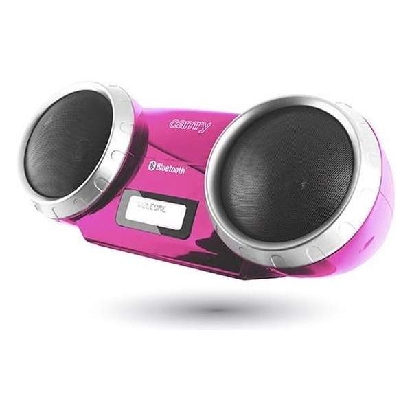 Camry CR 1139 P - Bluetooth speaker - Roze - 2 speakers - lcd scherm