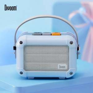 Divoom Macchiato draadloze speaker bluetooth luidspreker radio - Lichtblauw