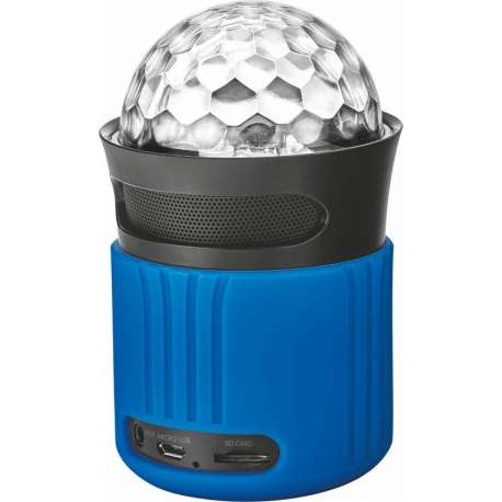 Trust Urban Dixxo Go - Lichtgevende Bluetooth Speaker - Zwart/Blauw