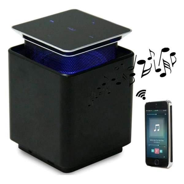 bluetooth speaker woofer toutchscreen draafdloos surround zwart