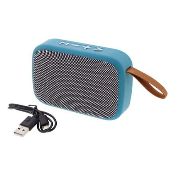 S&C - mini bluetooth speaker klein blauw grijs groen