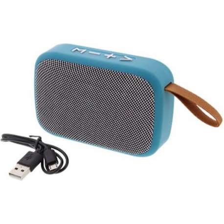 S&C - mini bluetooth speaker klein blauw grijs groen