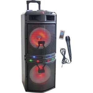 INOVALLEY MS02XXL Karaoke-trolleyluidspreker - Bluetooth -1000W