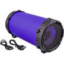 S&C - bluetooth speaker led stereo tube blauw grijs groen