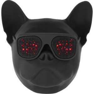 Wonky Monky Bulldog Led Speaker - Draadloze Bluetooth Speaker - Zwart