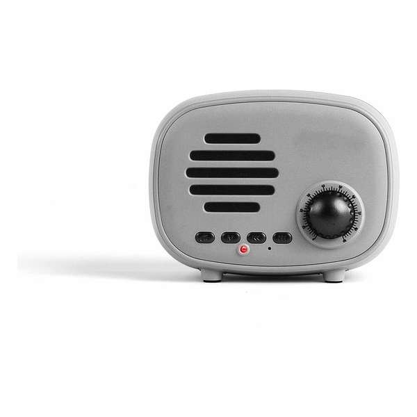 Livoo Retro Bluetooth compatible Speaker Grijs