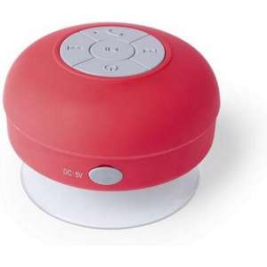 Innovagoods Bluetooth Speaker - Rood - Waterbestendige Douche/Bad Mp3 - Waterproof