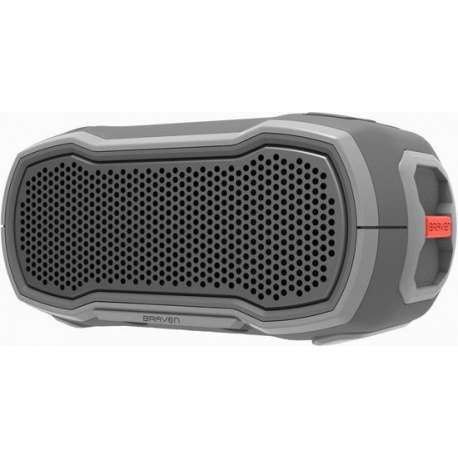 Braven Ready Solo Outdoor WaterProof Bluetooth Speaker - Grijs/Oranje