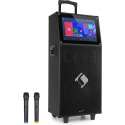 KTV karaokesysteem 15,4" touchdisplay 2UHF mic WiFi BT USB SD HDMI trolley