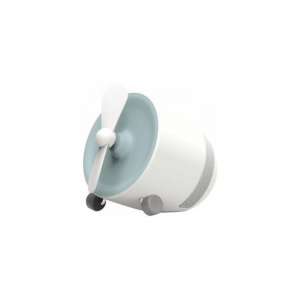 POUT EARS1 Draagbare Bluetooth luidspreker met miniventilator Blauw