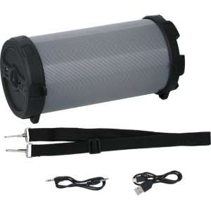 Dunlop Draadloze Bluetooth Speaker - LED-Lichtshow - met Draagriem - 8 Watt - USB en Micro SD - Bluetooth 5.0