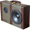 Bluetooth - koffer - decoratie - geruit met leer - vintage