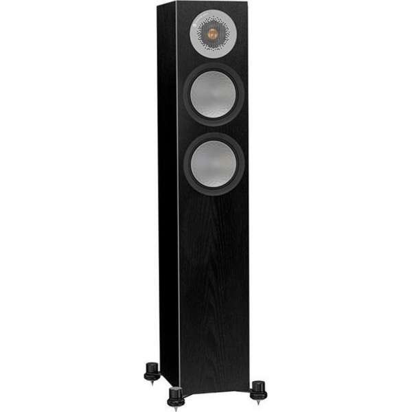 Monitor Audio Silver 200 - Compacte Hifi Vloerstaande Luidspreker - Zwart (Paar)