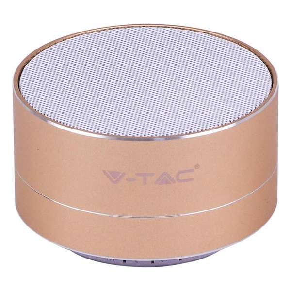 V-tac VT-6133 Compacte bluetooth speaker - 3w - goud