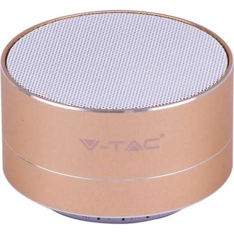 V-tac VT-6133 Compacte bluetooth speaker - 3w - goud