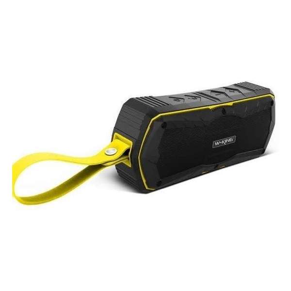 W-KING S9 Waterproof Bluetooth speaker + powerbank- Geel