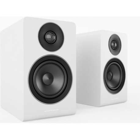 ACOUSTIC ENERGY AE100 BOEKENPLANK SPEAKERS (2 STUKS) - WIT