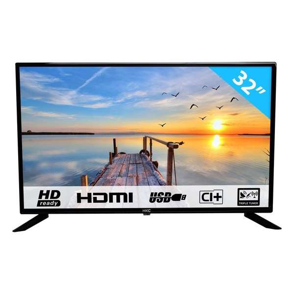 HKC 32F1D-EU - HD LED-tv van 80 cm (32 inch) (HD. Triple Tuner. CI+. HDMI. USB)