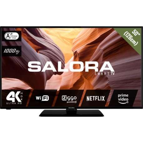 Salora 50UHS3804 - Televisie - 4K - LED - 50 Inch - Smart - Netflix - Youtube - Wifi