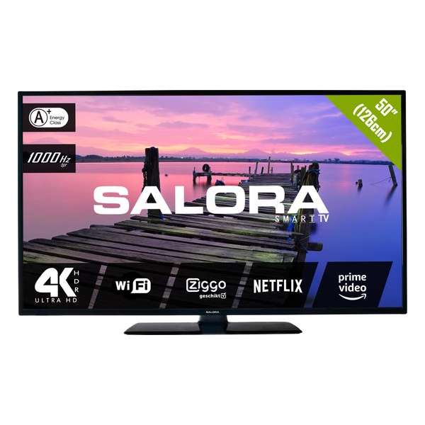 Salora 50UHS2704 - Televisie - 4K - LED - 50 Inch - Smart - Netflix - Youtube - Wifi