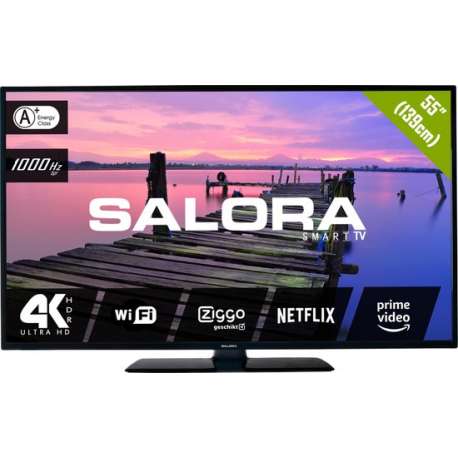 Salora 2704 series 55UHS2704 tv 139,7 cm (55'') 4K Ultra HD Smart TV Wi-Fi Zwart