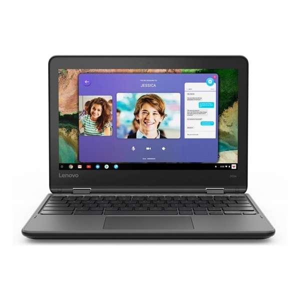 Lenovo 300e Zwart Chromebook 29,5 cm (11.6'') 1366 x 768 Pixels Touchscreen MediaTek 4 GB LPDDR3-SDRAM 32 GB eMMC Chrome OS