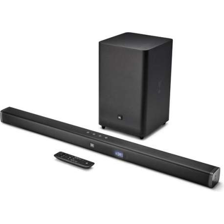 JBL Bar 2.1 - Soundbar met draadloze subwoofer - Zwart